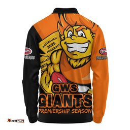 Amazing Aussie GWS GIANTS Australian Football Finals Premiership Spirit Long Sleeve Polo Shirt