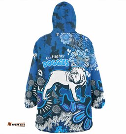 Canterbury Bankstown Bulldogs Custom Go Mighty Doggies Wearable Blanket Hoodie Aussie Oodie