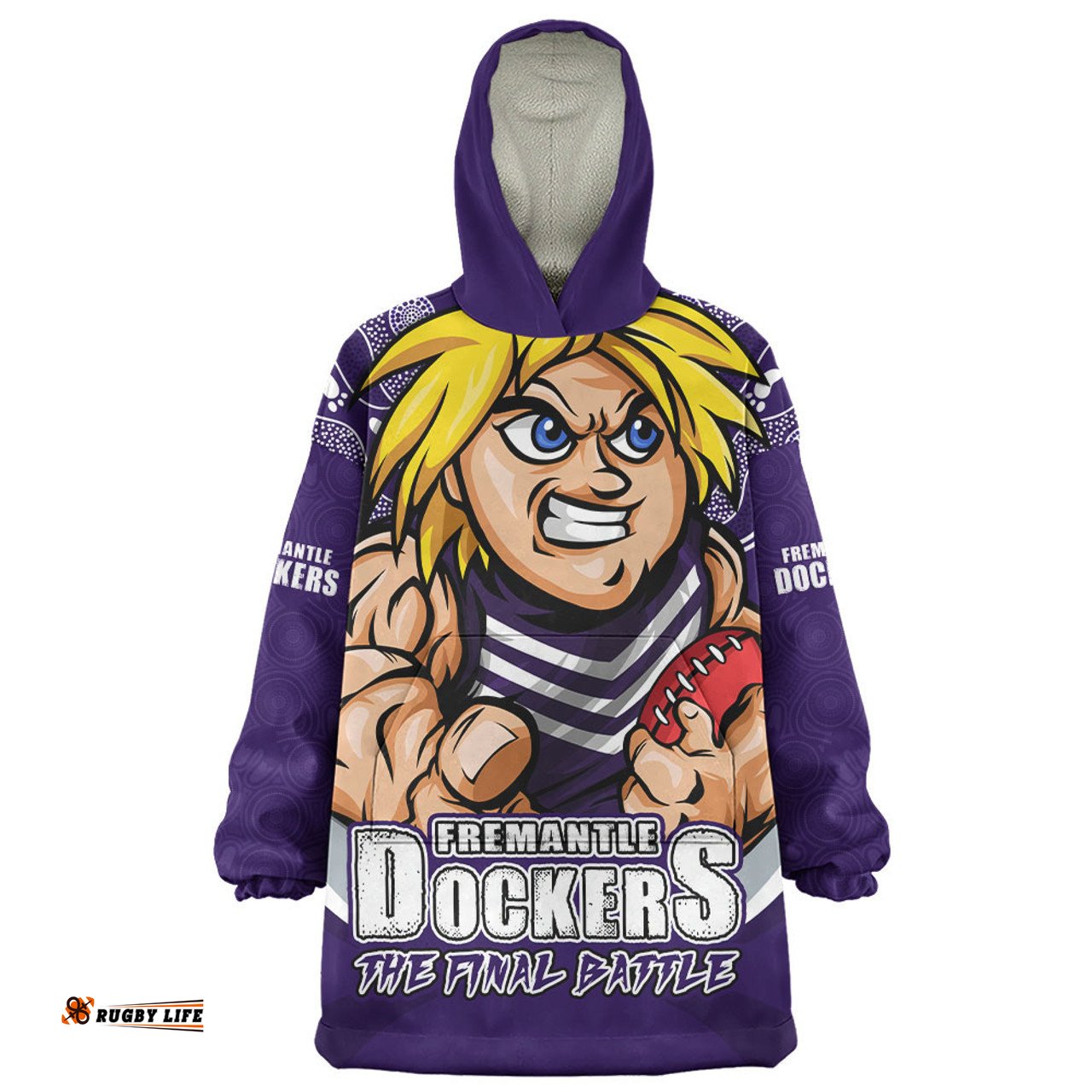 Fremantle Final Clash Battle Edition Wearable Blanket Hoodie Aussie Oodie
