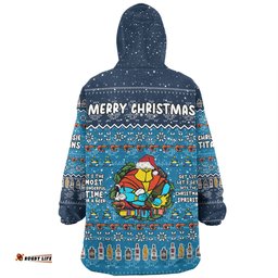 Gold Coast Titans Christmas Custom Chrissie Spirit Wearable Blanket Hoodie Aussie Oodie