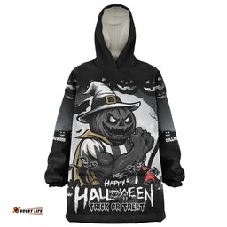 Collingwood Dark Pumpkin Halloween Spirit Wearable Blanket Hoodie Aussie Oodie
