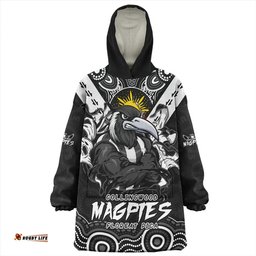 Collingwood Ripped Legacy of the Game Wearable Blanket Hoodie Aussie Oodie