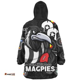 Collingwood NAIDOC Spirit Of Country Wearable Blanket Hoodie Aussie Oodie