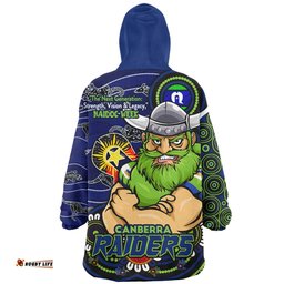 Canberra Raiders Spirit Of NAIDOC Series Wearable Blanket Hoodie Aussie Oodie