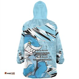 Cronulla Sutherland Sharks Theme Song Wearable Blanket Hoodie Aussie Oodie