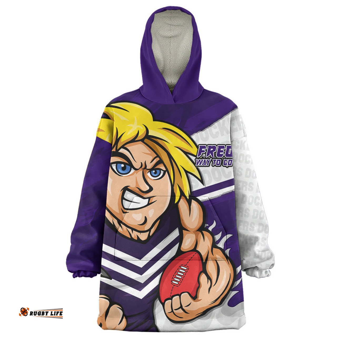 Fremantle Defend The Pride Wearable Blanket Hoodie Aussie Oodie