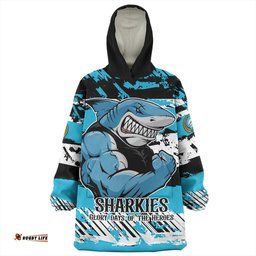 Cronulla Sutherland Sharks Theme Song Inspired Wearable Blanket Hoodie Aussie Oodie