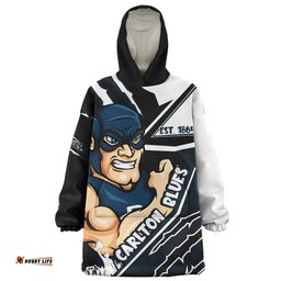 Carlton Battlefield Glory Gear Wearable Blanket Hoodie Aussie Oodie