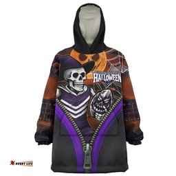 Fremantle Halloween Night Reaper Zipper Wearable Blanket Hoodie Aussie Oodie