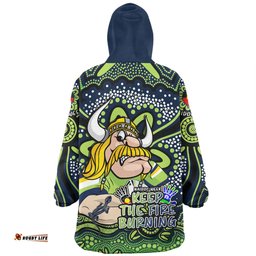 Canberra Raiders Aboriginal Inspired Naidoc Week Custom For Die Hard Fan Supporters Wearable Blanket Hoodie Aussie Oodie