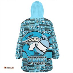 Cronulla Sutherland Sharks Champions Pride Comic Style Wearable Blanket Hoodie Aussie Oodie