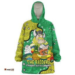 Canberra Raiders Custom Australian Big Things Wearable Blanket Hoodie Aussie Oodie