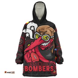 Essendon NAIDOC Spirit Of Country Wearable Blanket Hoodie Aussie Oodie