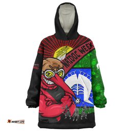 Essendon NAIDOC Week Pride Edition Wearable Blanket Hoodie Aussie Oodie