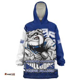 Canterbury Bankstown Bulldogs Battle For Glory Rugby Finals Edition Wearable Blanket Hoodie Aussie Oodie