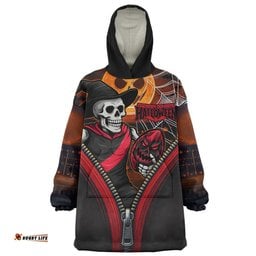 Essendon Halloween Night Reaper Zipper Wearable Blanket Hoodie Aussie Oodie