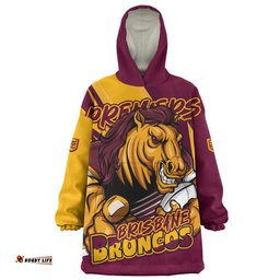 Brisbane Broncos Chasing Victory 2025 Final Series Pride Wearable Blanket Hoodie Aussie Oodie