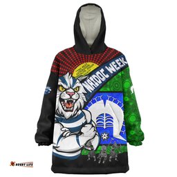 Geelong Cats NAIDOC Week Pride Edition Wearable Blanket Hoodie Aussie Oodie