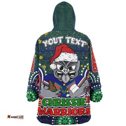 New Zealand Warriors Christmas Custom Christmas Knit Patterns Vintage Jersey Ugly Wearable Blanket Hoodie Aussie Oodie