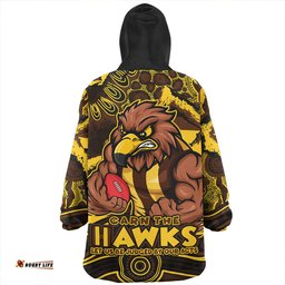 Hawthorn Blazing Spirit Of Victory Wearable Blanket Hoodie Aussie Oodie
