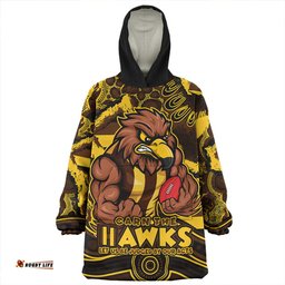 Hawthorn Blazing Spirit Of Victory Wearable Blanket Hoodie Aussie Oodie