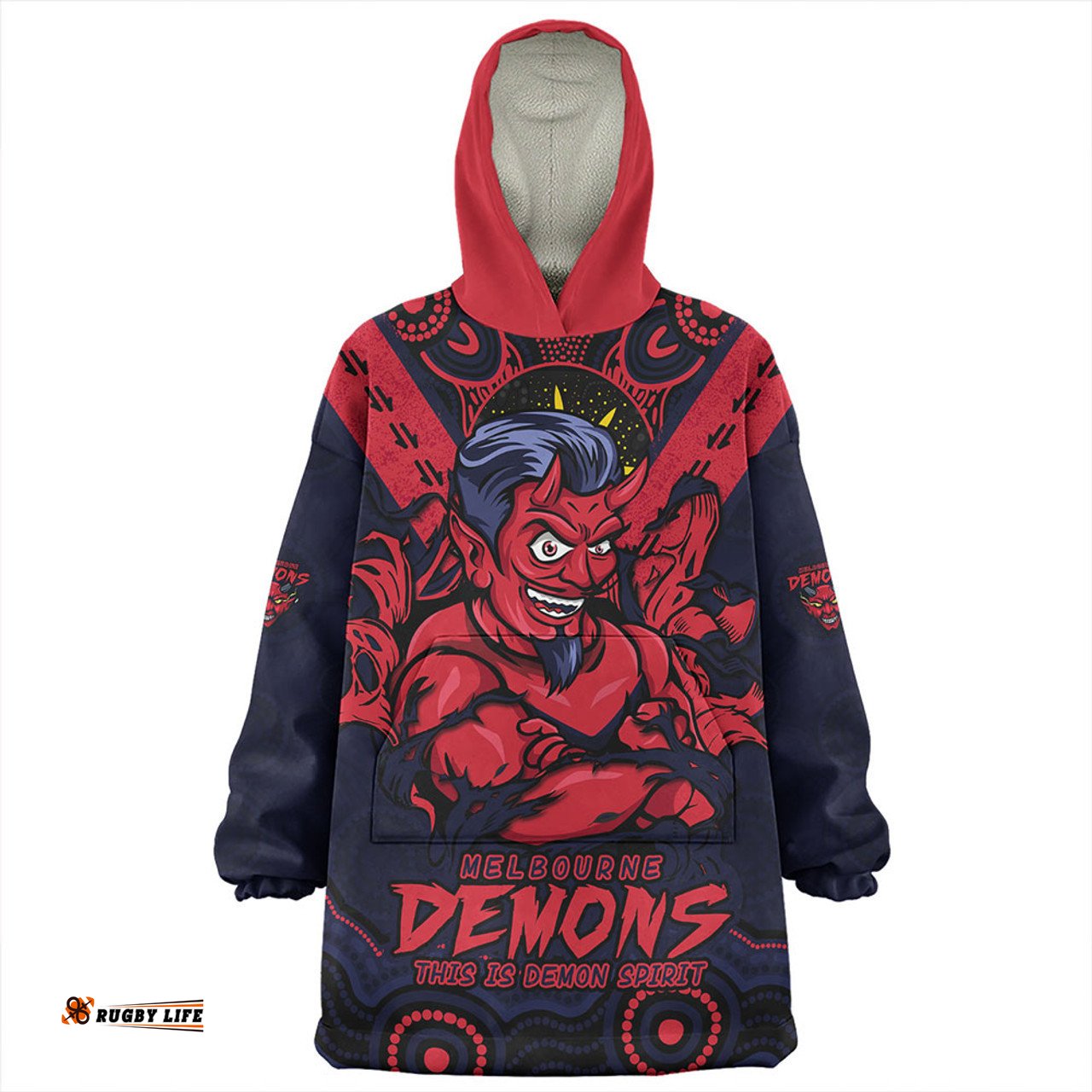 Melbourne Ripped Legacy Of The Game Wearable Blanket Hoodie Aussie Oodie