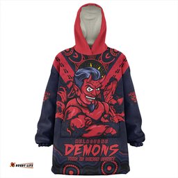 Melbourne Ripped Legacy Of The Game Wearable Blanket Hoodie Aussie Oodie