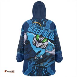 New South Wales Blues Blue Venom NSW Strikeforce Wearable Blanket Hoodie Aussie Oodie