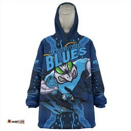 New South Wales Blues Blue Venom NSW Strikeforce Wearable Blanket Hoodie Aussie Oodie