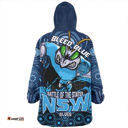New South Wales Blues State Crusher NSW Blues Wearable Blanket Hoodie Aussie Oodie