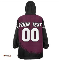 Manly Warringah Sea Eagles Heart Of A Fighter Tough And Fearless Wearable Blanket Hoodie Aussie Oodie