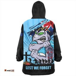 New South Wales Blues Fearless ANZAC Defender Wearable Blanket Hoodie Aussie Oodie