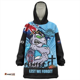 New South Wales Blues Fearless ANZAC Defender Wearable Blanket Hoodie Aussie Oodie