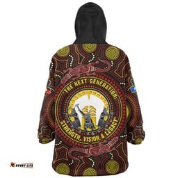 Indigenous Australian Aboriginal Naidoc Week Vision Of The Torres Warriors Wearable Blanket Hoodie Aussie Oodie