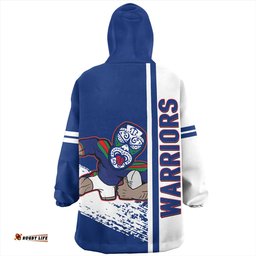 New Zealand Warriors Sport Warriors Mascot Quater Style Wearable Blanket Hoodie Aussie Oodie