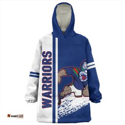 New Zealand Warriors Sport Warriors Mascot Quater Style Wearable Blanket Hoodie Aussie Oodie