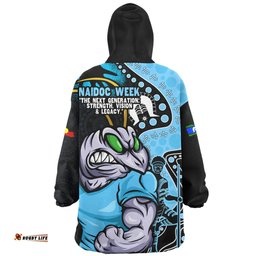 New South Wales Blues NAIDOC Indigenous Warrior Spirit Wearable Blanket Hoodie Aussie Oodie
