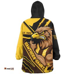 Hawthorn Battlefield Glory Gear Wearable Blanket Hoodie Aussie Oodie
