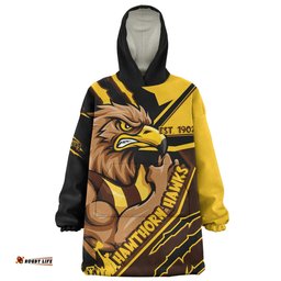 Hawthorn Battlefield Glory Gear Wearable Blanket Hoodie Aussie Oodie