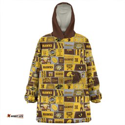 Hawthorn Legacy Of The Pride Comic Style Wearable Blanket Hoodie Aussie Oodie