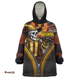 Hawthorn Halloween Night Reaper Zipper Wearable Blanket Hoodie Aussie Oodie