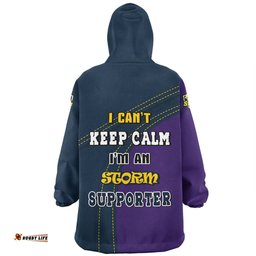 Melbourne Storm Custom Team Of Us Die Hard Fan Supporters Wearable Blanket Hoodie Aussie Oodie