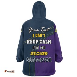 Melbourne Storm Custom Team Of Us Die Hard Fan Supporters Wearable Blanket Hoodie Aussie Oodie