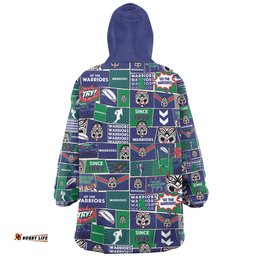 New Zealand Warriors Sport Team Of Us Die Hard Fan Supporters Comic Style Wearable Blanket Hoodie Aussie Oodie