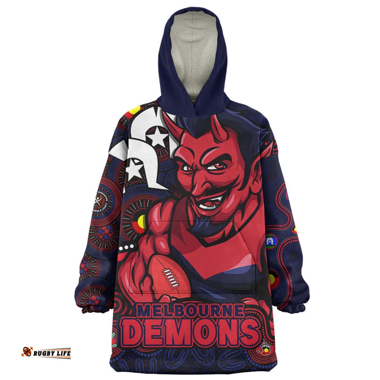 Melbourne NAIDOC Spirit Of Country Wearable Blanket Hoodie Aussie Oodie