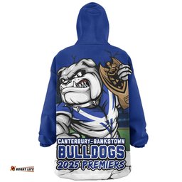 Canterbury Bankstown Bulldogs Unleash Power In The Ultimate Battle Wearable Blanket Hoodie Aussie Oodie