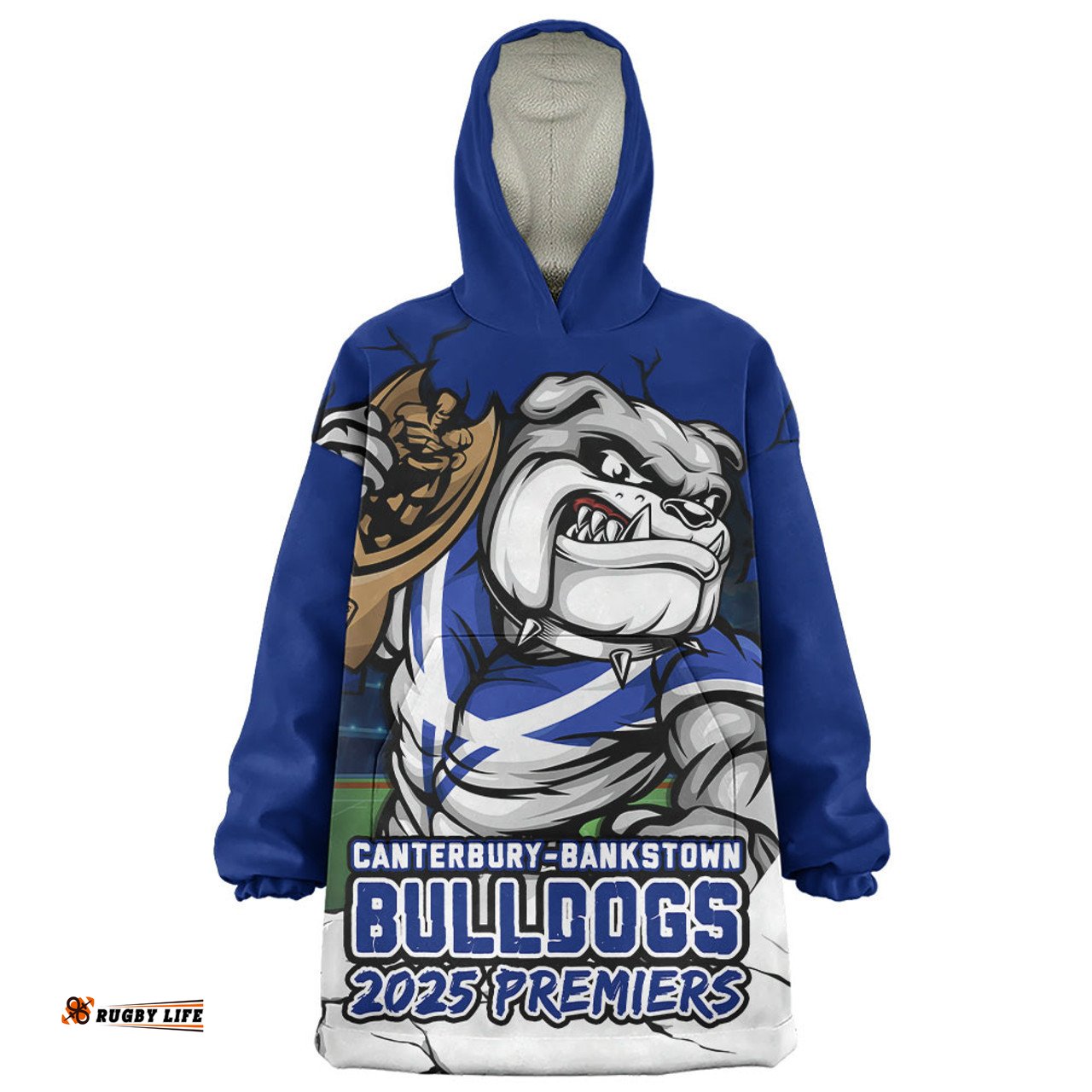 Canterbury Bankstown Bulldogs Unleash Power In The Ultimate Battle Wearable Blanket Hoodie Aussie Oodie