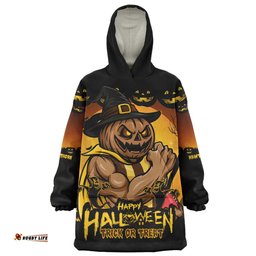 Hawthorn Dark Pumpkin Halloween Spirit Wearable Blanket Hoodie Aussie Oodie