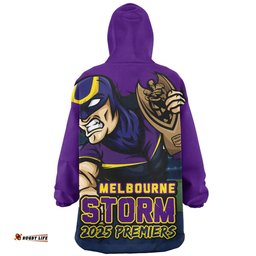 Melbourne Storm Unleash Power In The Ultimate Battle Wearable Blanket Hoodie Aussie Oodie