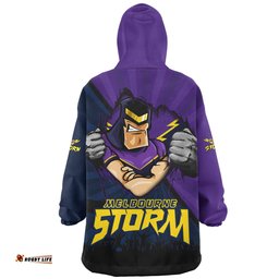 Melbourne Storm Fearless Soul Series Wearable Blanket Hoodie Aussie Oodie